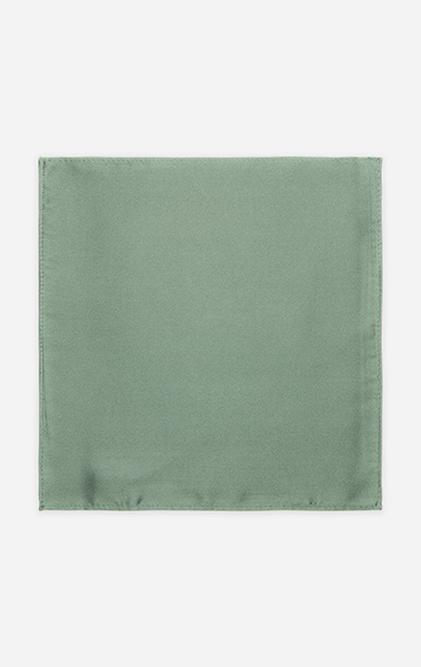 Sage Green Silk Pocket Square